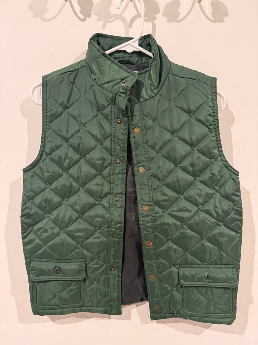 Quilted Green Sleeveless Jacket Vest - Janie and Jack